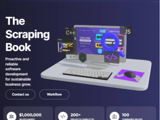 The Scraping Book landing page
