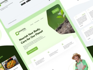 Eco Brand Landing Page on Behance