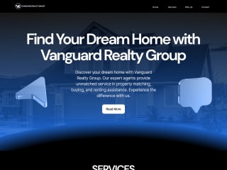 Vanguard Realty Group - Framer Website