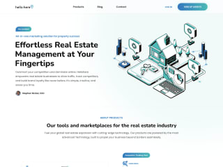 Real Estate website UI/UX design on Figma 