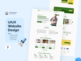 UIUX Landing Page Design - Farmillions 