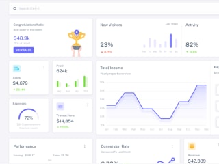 Dashboard  For a Social Media and E-commerce
