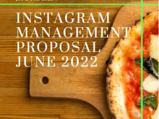 Instagram Management Proposal for Tina’s Pizzeria