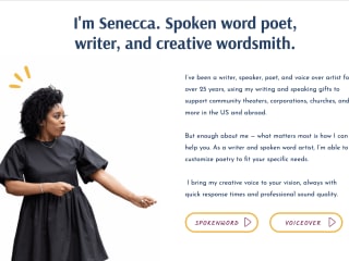 Senecca Baker | Spoken Word Poetry & Voice Over | Dallas, TX