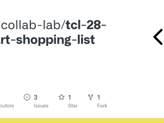 GitHub - the-collab-lab/tcl-28-smart-shopping-list
