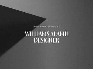 Williams Alamu — Creative Designer