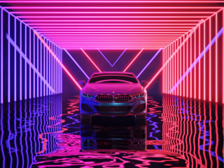 Neon BMW on Behance