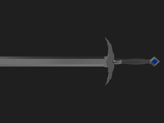 A sword modelled from concept