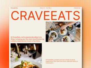 CraveEats - Framer Template