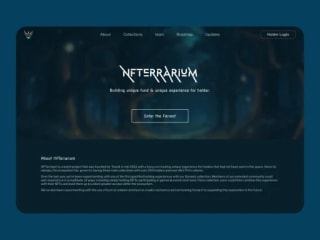 NFTerrarium Landing Page