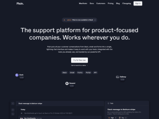 Plain — Support for product-focused companies