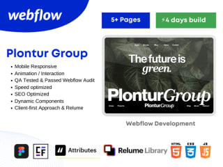 Webflow Development Project - Plontur Group Website