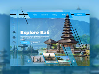 Travel Agency Website Homepage Design