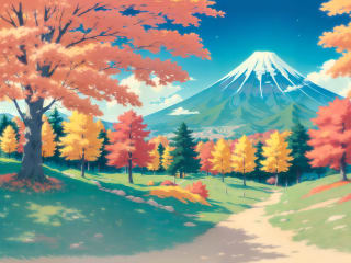 STYLY VR x AI Art: Four Seasons of Mount Fuji 