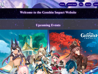 Genshin Impact Fan website