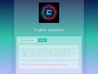 Crypto Luminary Web App