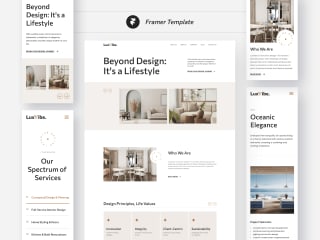 Interior Design Website Framer