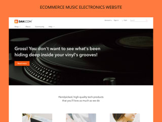 E-commerce Music Electronics Website