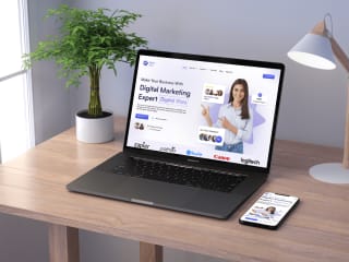 Digital Marketing Agency Website UI - Landing Page