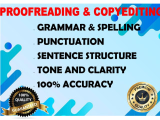 Proofreading & copy editing