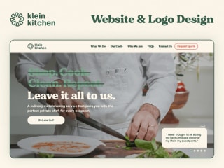 Klein Kitchen (Branding + CMS Website)