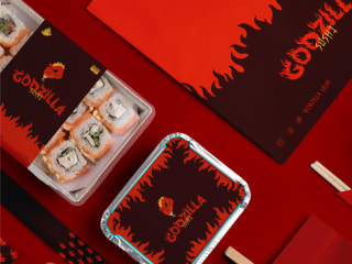 Godzilla Sushi Branding & Design