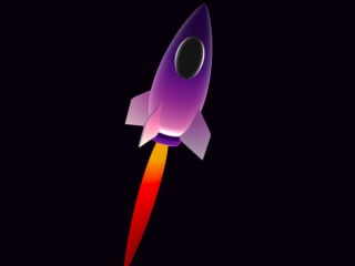 Interactive 3D rocket for web site.
