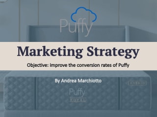 Puffy.com - Marketing Strategy for CVR improvements