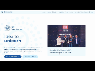 Website design for VC firm