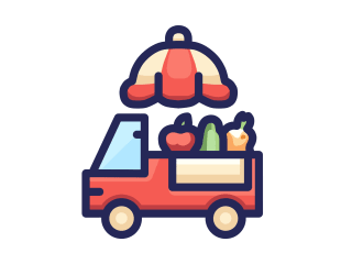 Organic Food Truck icon