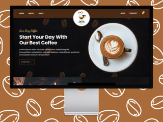 Website Design for a Coffee Shop Named JavaBuzz