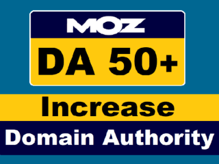 Increase Domain Authority Moz DA 50