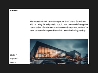 Architecture website design and Framer development
