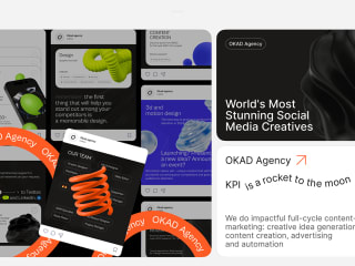 Social media post design OKAD Agency 2023-2024 