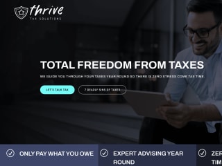 Thrive Tax Solutions Copywriting/Design