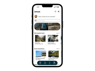A mobile app for travelers and explorers