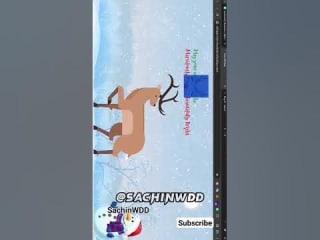 Deer with snowfall animation using CSS | #coding #css3animatio