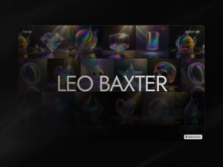 Leo Baxter – AI Artist Website Template