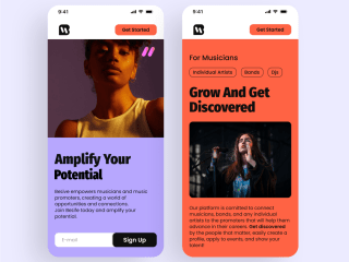 Music Platform Innovation | UX UI and Branding Design