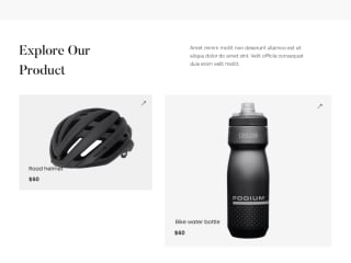 Ui/Ux Website design for Cycle Company