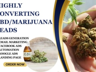 I will generate cbd marijuana leads cannabis leads via weed vap…