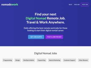 Digital Nomad Remote Jobs | Nomadswork