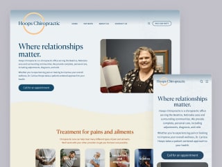 Hoops Chiropractic Website and Branding
