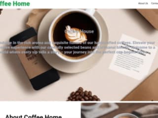 A Simple Coffee Store Website 