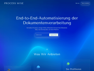 Landing page: Processwise.de