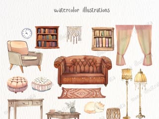 Make any illustration in a watercolor style