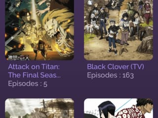 Anime Streaming IOS & Android Application