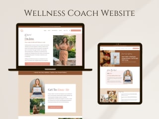 Squarespace Website I Created for a Wellness Coach
