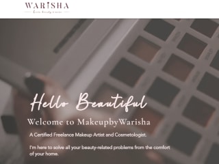 Website Design| Makeupbywarisha