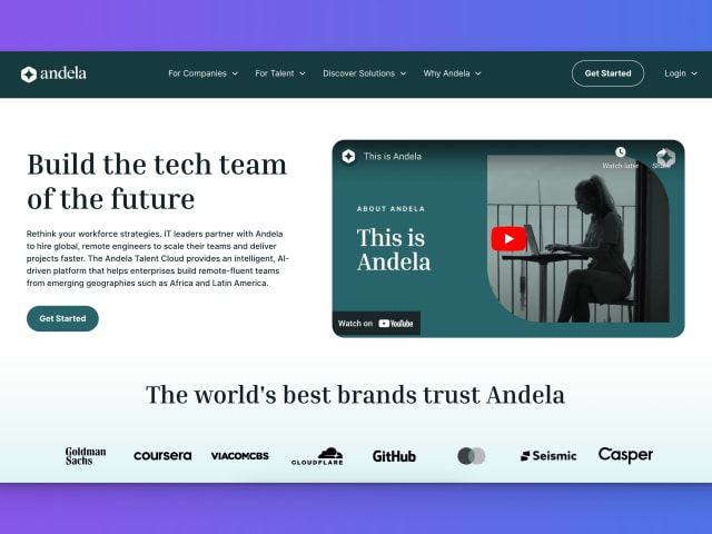 Andela.com: Enterprise Project